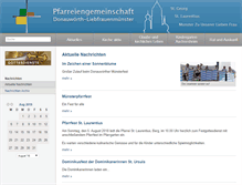 Tablet Screenshot of pfarreiengemeinschaft-donauwoerth.de
